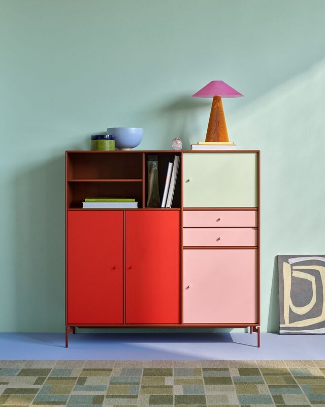 Mood Montana Home Colorblock Regal Türen Montana Mega Rosewood Hazelnut