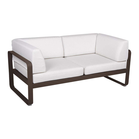 Fermob 2-Sitzer Club-Sofa 'Bellevie'  Ockerrot 20,  Grauweiss 81