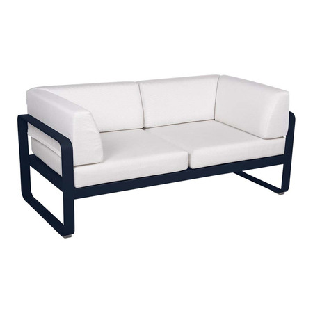 Fermob 2-Sitzer Club-Sofa 'Bellevie'  Abyssblau 92,  Grauweiss 81
