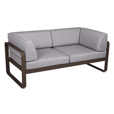 Fermob 2-Sitzer Club-Sofa 'Bellevie'  Rost 09,  Flanellgrau 79