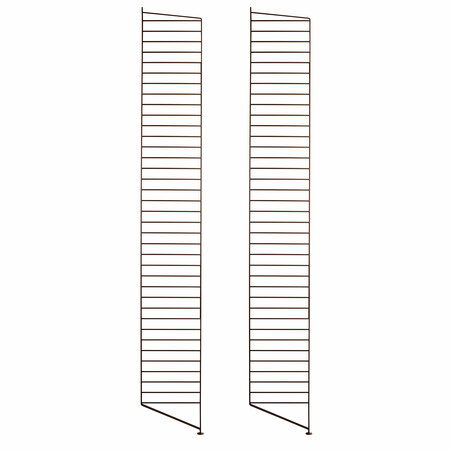 String Furniture Floor Panels / Pack 2 Braun, H: 200 cm, T: 30 cm