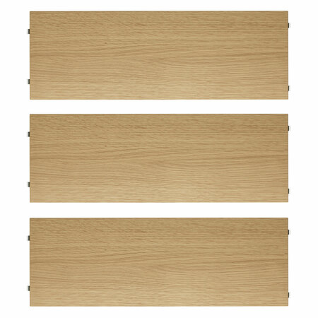 String Furniture Shelves / Pack 3 Eiche, B: 58 cm, T: 30 cm