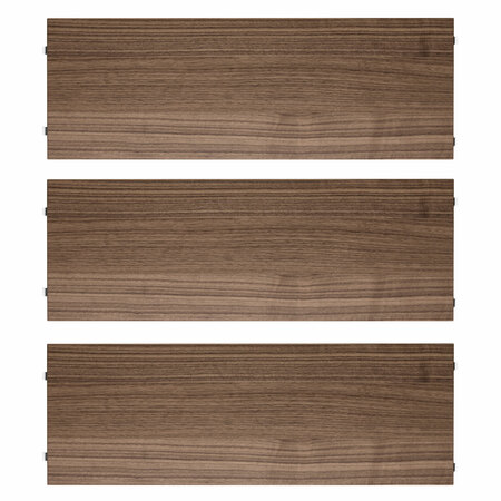String Furniture Shelves / Pack 3 Nussbaum, B: 58 cm, T: 30 cm