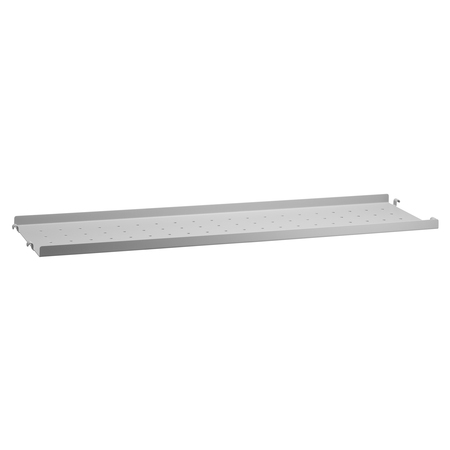 String Furniture Metal Shelf with Low Edge Grau, B: 78 cm, T: 20 cm