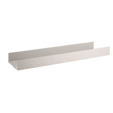 String Furniture Metal Shelf with High Edge Beige, B: 78 cm, T: 20 cm