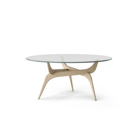 Brdr Kruger TRIIIO Coffee Table Bronze, Nussbaum, Wachs-Öl