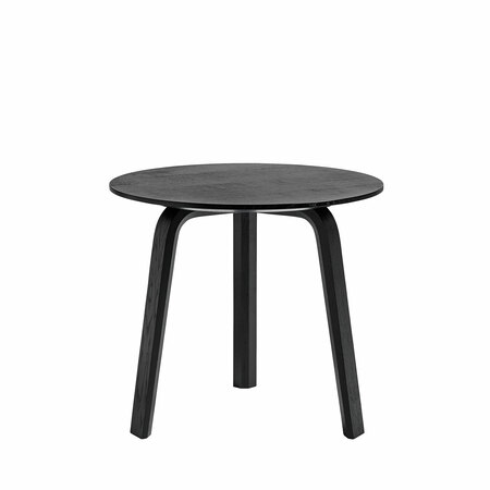 Hay Living Bella Coffee Table Ø: 45 cm / H: 39 cm , Eiche schwarz lackiert
