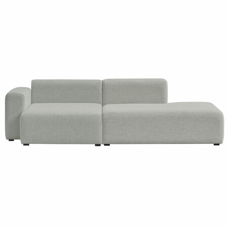 Hay Living Mags Soft Chaise Longue Short Left End B: 102 cm , Armlehne niedrig, Weissgrau 110 - Hallingdal