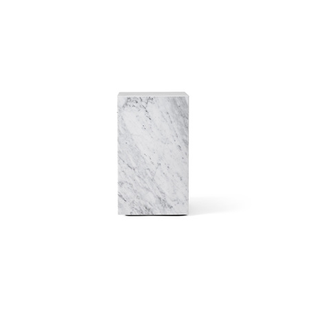 Menu Furniture Plinth Pedestal White Carrara Marmor, H: 51 cm 