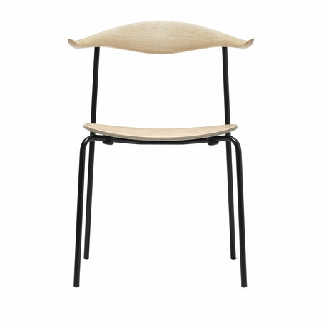 Carl Hansen & Søn Stuhl 'CH88T Buche geseift, Schwarz pulverbeschichtet