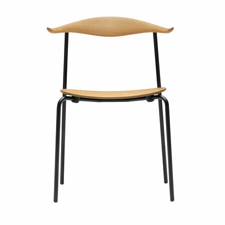 Carl Hansen & Søn Stuhl 'CH88T Eiche geölt, Schwarz pulverbeschichtet