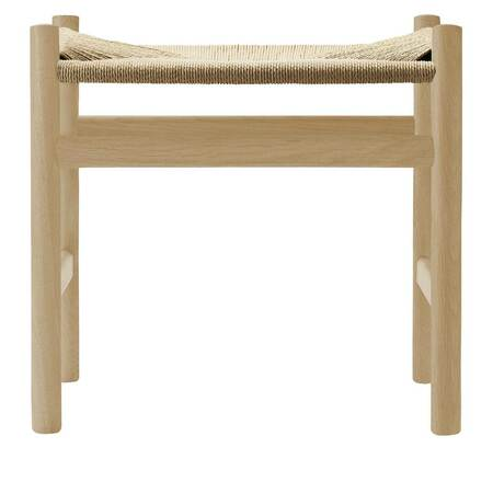Carl Hansen & Søn Hocker 'CH53' Buche geseift, Papierkordel Natur, H: 39 cm