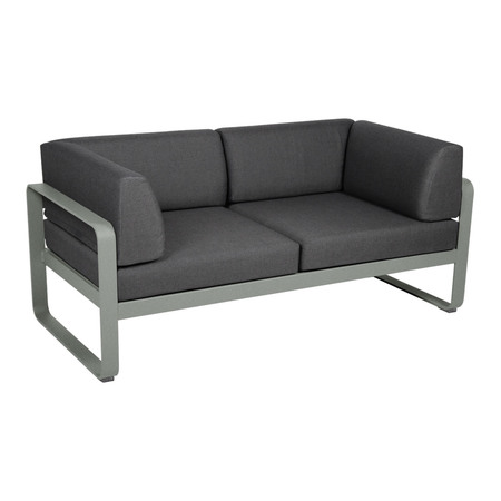 Fermob 2-Sitzer Club-Sofa 'Bellevie' Lapiligrau C7, Graphitgrau A3