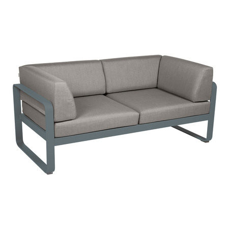 Fermob 2-Sitzer Club-Sofa 'Bellevie' Gewittergrau 26, Taupe Grau B8