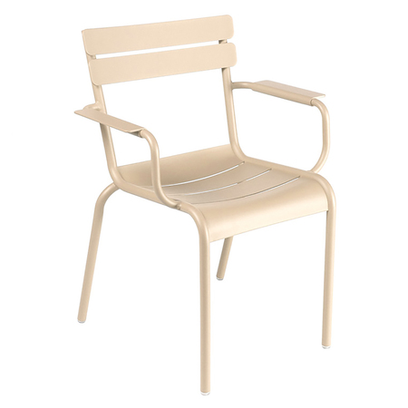 Luxembourg Stuhl mit Armlehne Leinen