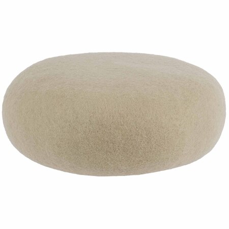 myfelt Filz Colour Pouf S Ø: 38 cm / H: 14 cm , Grünbeige - Lutz