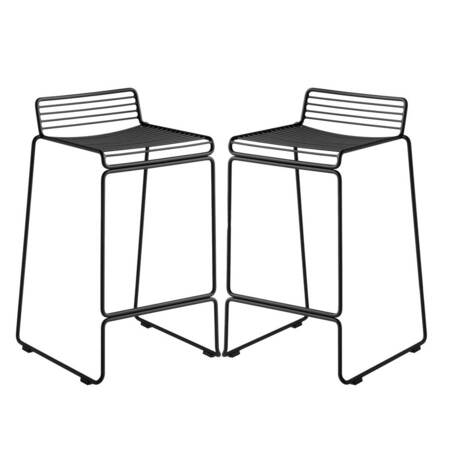 HAY Living Hee Bar Stool Schwarz , H: 75 cm 