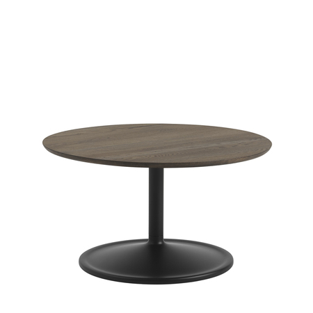 Muuto Soft Coffee Table Eiche dunkel geölt / Schwarz, Ø: 75 cm