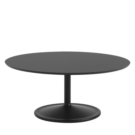 Muuto Soft Coffee Table Nanolaminat Schwarz / Schwarz, Ø: 95 cm