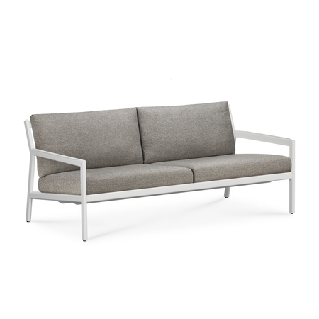 Ethnicraft Jack Sofa für Draußen Aluminium Weiss 2 Sitzer Off White