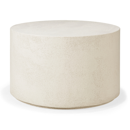 Ethnicraft Elements Couchtisch Microcement Off White Round: 80 cm