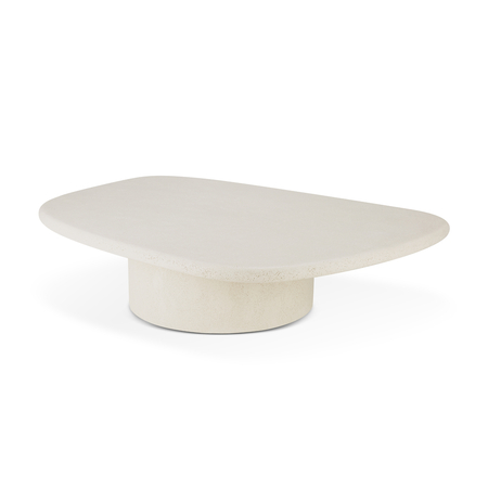 Ethnicraft Elements Couchtisch Microcement Kieselform Off White