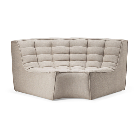 Ethnicraft N701 Modulsofa 90° runde Ecke 90° Ecke / rund, Chestnut