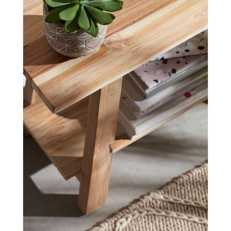 Kave Home  Sitzbank Teakholz 'Safara' van Kave Home W: 100 cm