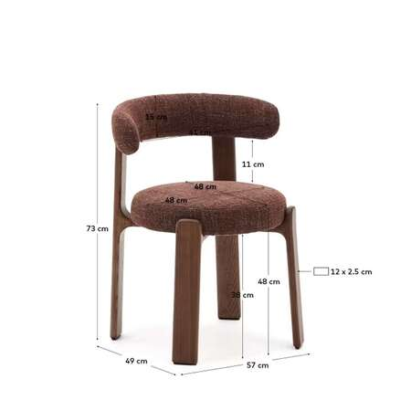Kave Home_Stuhl Granite in Chenille _1