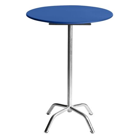 Manufakt Runder Stehtisch 'Bättig' Matt Meeresblau, Ø: 60 cm, 3-Beinig