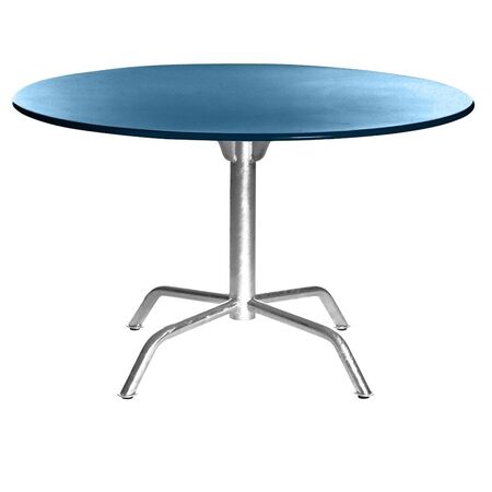 Manufakt Grosser Clubtisch 'Bättig' Matt Himmelblau, Ø: 120 cm