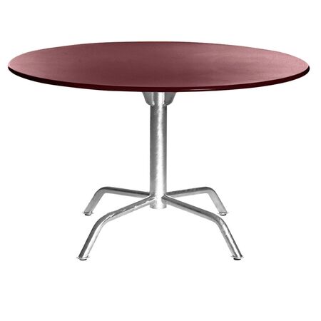 Manufakt Grosser Clubtisch 'Bättig' Matt Rubinrot, Ø: 120 cm