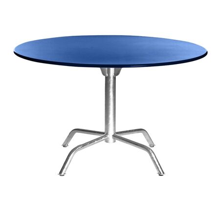 Manufakt Grosser Clubtisch 'Bättig' Matt Meeresblau, Ø: 80 cm