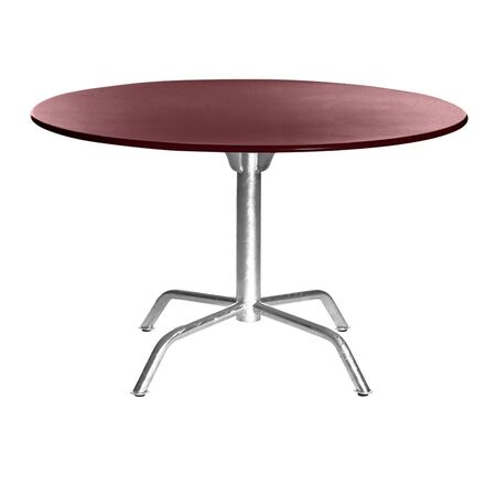 Manufakt Grosser Clubtisch 'Bättig' Matt Rubinrot, Ø: 80 cm
