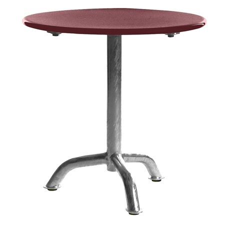 Manufakt Kleiner Clubtisch 'Bättig' Matt Rubinrot, Ø: 50 cm	