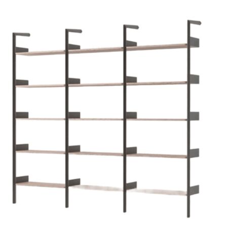 &Tradition Regalsystem F Rombe IF4 & IF4 & IF4 von &Tradition Anthrazit Walnuss lackiert