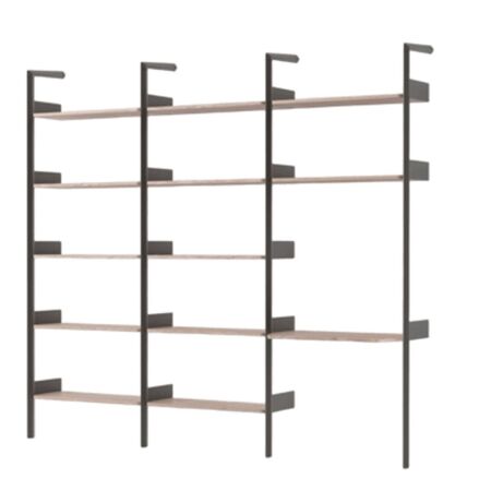 &Tradition Regalsystem G Rombe IF1 & IF4 & IF5 von &Tradition Anthrazit Walnuss lackiert