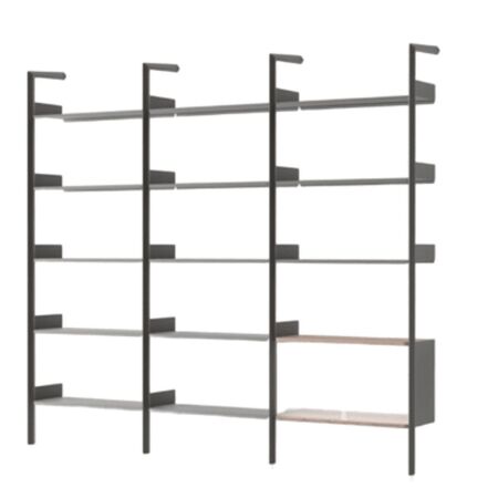 &Tradition Regalsystem H Rombe IF1 & IF4 & IF6 von &Tradition Anthrazit Walnuss lackiert