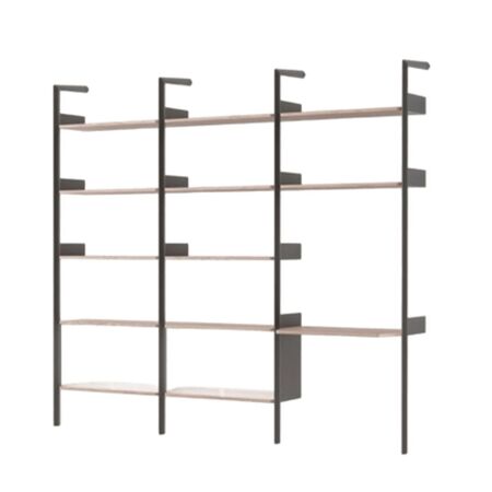 &Tradition Regalsystem J Rombe IF3 & IF5 & IF6 von &Tradition Anthrazit Walnuss lackiert