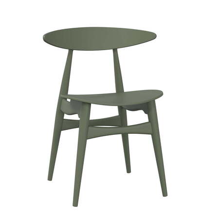 Carl Hansen & Søn Bunter Stuhl 'CH33T' Buche Natural Olive Green
