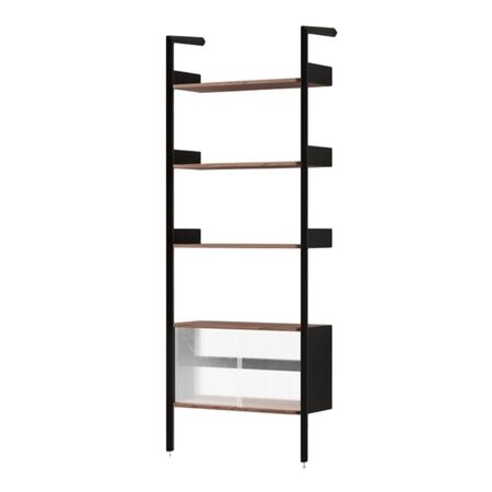 &Tradition Rombe Full Bay Cabinet IF3 von &Tradition Anthrazit Walnuss lackiert