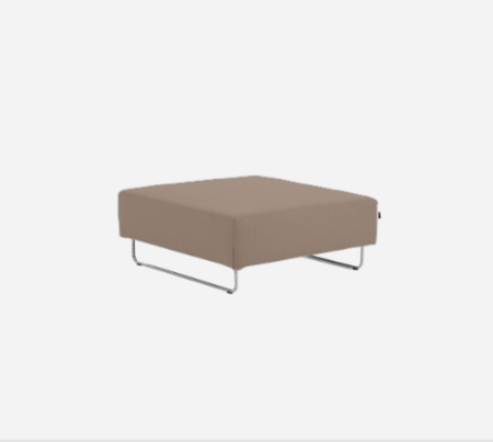 Softline Ohio Hocker/Ottomane-Felt Melange - 849 Light Brown