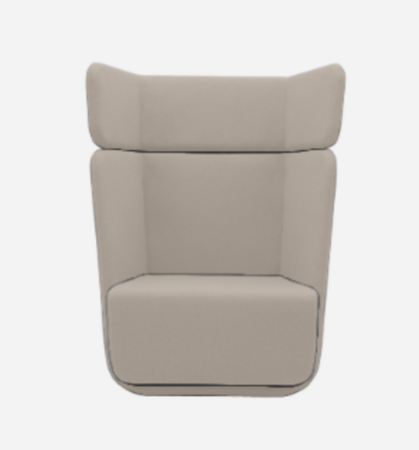 Softline Basket Sessel mit hohem Rücken - Felt Melange - 619 Sand