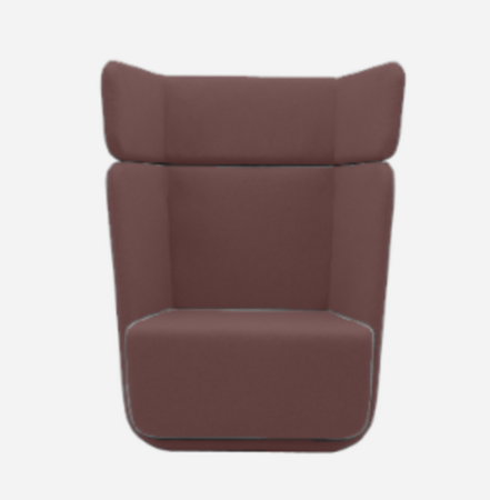 Softline Basket Sessel mit hohem Rücken - Vision - 398 Pink Red