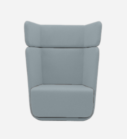 Softline Basket Sessel mit hohem Rücken - Vision - 442 Light Blue