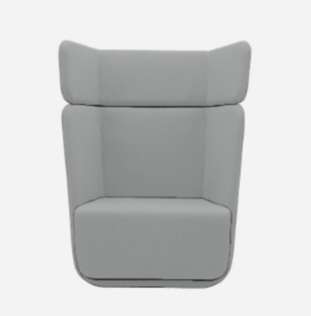 Softline Basket Sessel mit hohem Rücken - Vision - 445 Grey