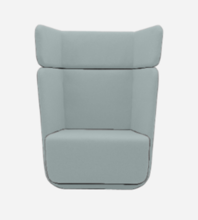 Softline Basket Sessel mit hohem Rücken - Vision - 452 Turquoise