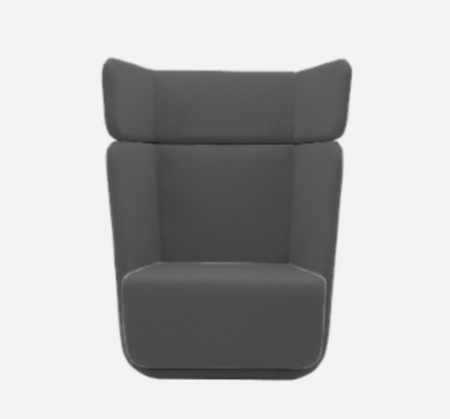 Softline Basket Sessel mit hohem Rücken - Vision - 526 Dark Grey