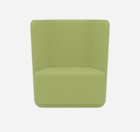 Softline Basket Sessel mit niedrigem Rücken - Felt - 579 Green