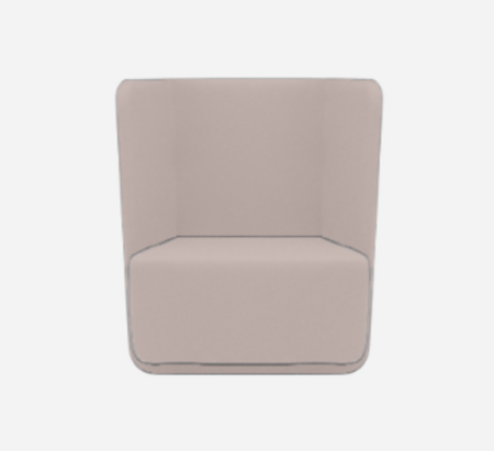 Softline Basket Sessel mit niedrigem Rücken - Felt Melange - 642 Lilac